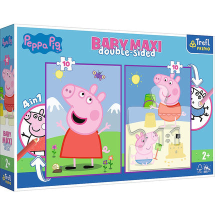 Trefl Peppa Pig Baby Maxi Puzle, 10X2 gab