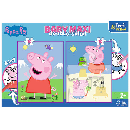 Trefl Peppa Pig Baby Maxi Puzle, 10X2 gab