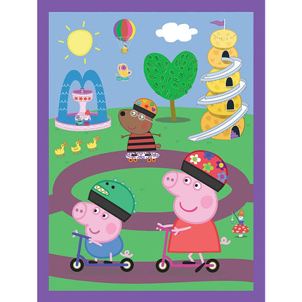 Trefl Peppa Pig puzļu komplekts ar piezīmju kartītēm