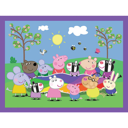 Trefl Peppa Pig puzļu komplekts ar piezīmju kartītēm