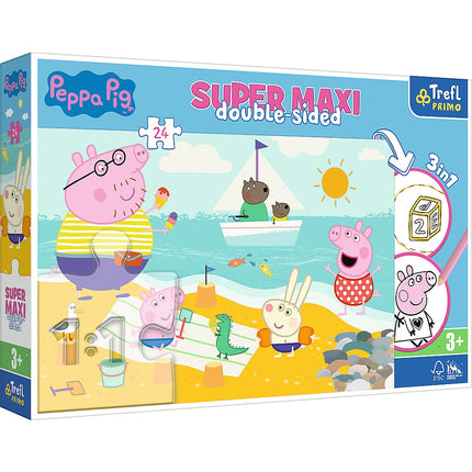 Puzle Trefl Peppa Pig Super Maxi, 24 gab