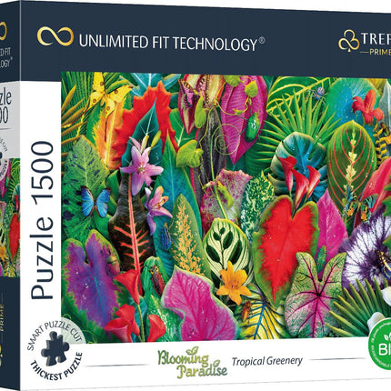 Trefl Prime Puzzle Tropical Greenery, 1500 gab