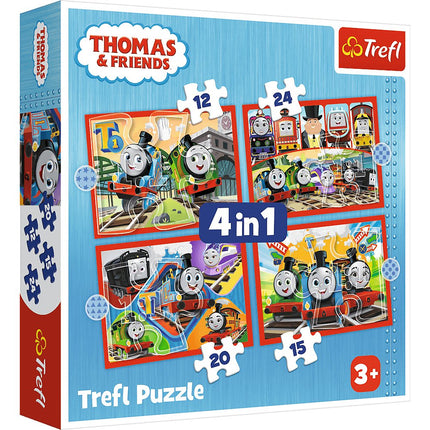Trefl Tomasa un draugu puzles 4 vienā komplekts Tomass