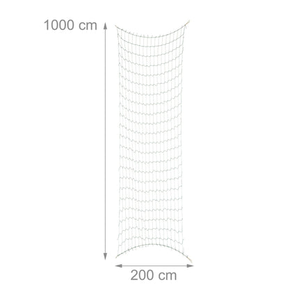 Režģa tīkls 200 x 1000 cm