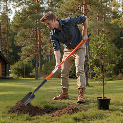 Trenching Shovel, 10.4 cm Blade, Fiberglass Handle