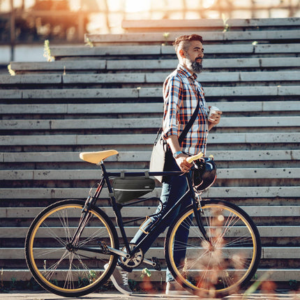 Trīsstūrveida soma velosipēda rāmim