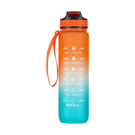 Tritan ūdens pudele, oranžzila, hermētiska, 680 ml