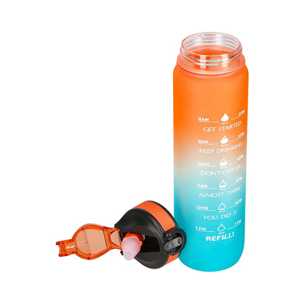 Tritan ūdens pudele, oranžzila, hermētiska, 680 ml
