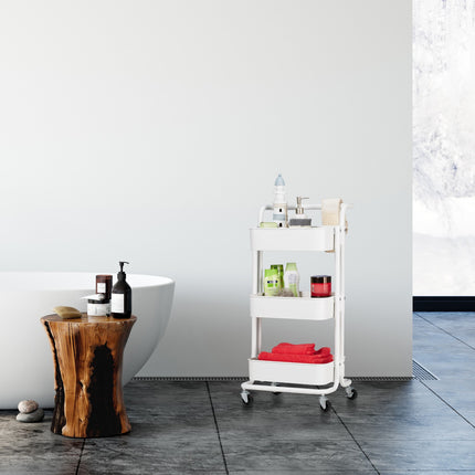 Ratiņi ar 3 plauktiem