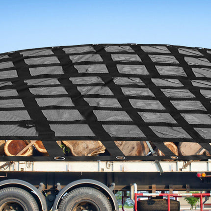 Truck Bed Cargo Net with Mesh, 8 x 6.7 ft, S-Hooks