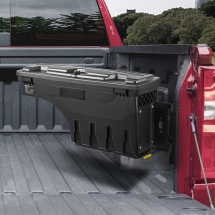 Truck Bed Wheel Well Tool Box, Lockable, Waterproof, Passenger Side