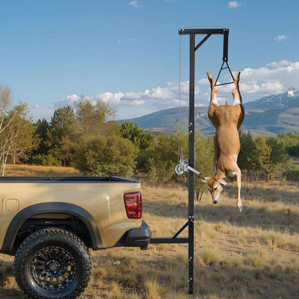 Truck Hitch Game Hoist, 600 lb, 2-Inch Receiver Winch