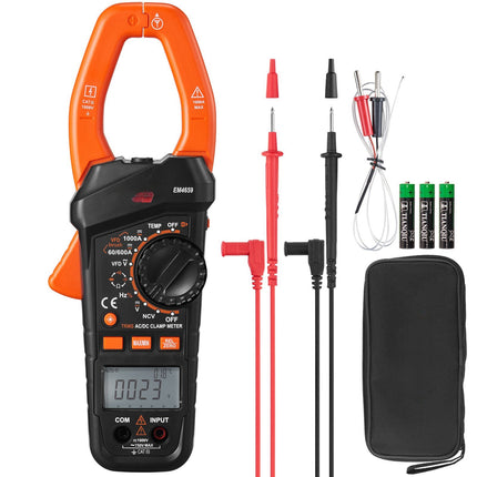True RMS Digital Clamp Meter 1000A, 6000-Count, NCV