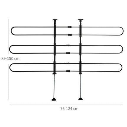 Bagāžnieka nodalījums, regulējams, universāls, automašīnas nodalījums, tērauds, 89-150x76-124 cm