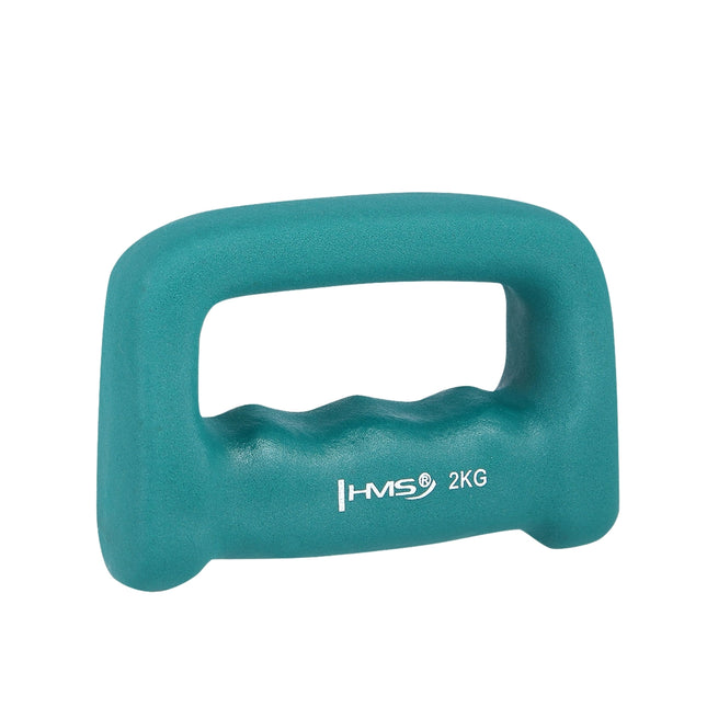 Tirkīza krāsas neoprēna hantele 2,0 kg