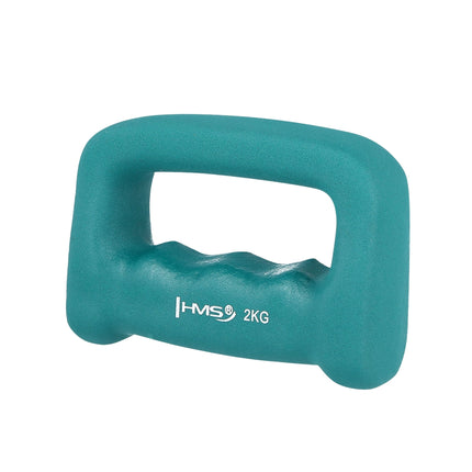 Tirkīza krāsas neoprēna hantele 2,0 kg