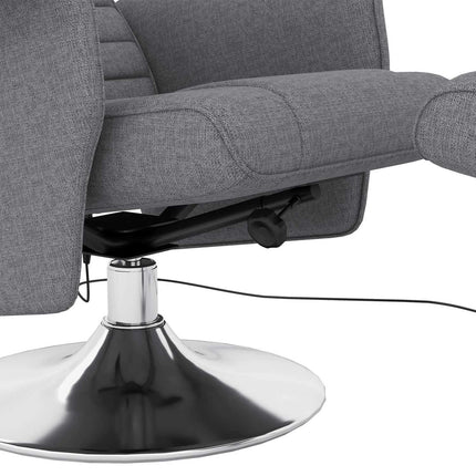 Electric recliner & footstool with vibration massage