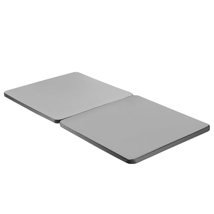Twin Bunkie Board, 1.5 In Wooden Slats, 2-Piece Gray