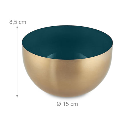 Two-Tone Stainless Steel Serving Bowl