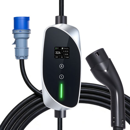 Type 2 Portable EV Charger 7.4 kW 32A, 6 m Cable