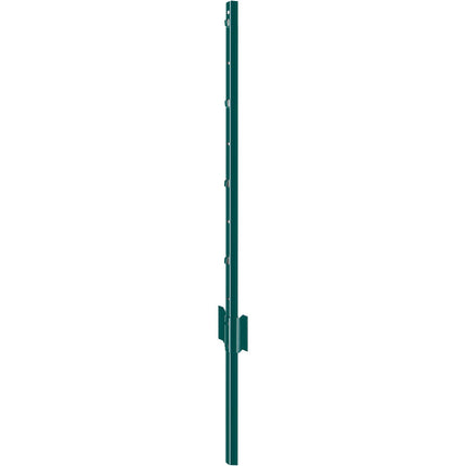 U-Channel Fence Posts, 3 ft Steel, 10-Pack, Green
