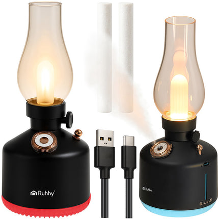 USB gaisa mitrinātājs un naktslampiņa, 280 ml, 14 RGB LED