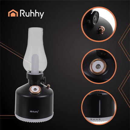 USB gaisa mitrinātājs un naktslampiņa, 280 ml, 14 RGB LED