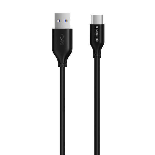 USB-A to USB-C Cable 1m Black