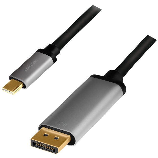 USB-C -> DisplayPort 4K/60Hz Aluminum 1.8m