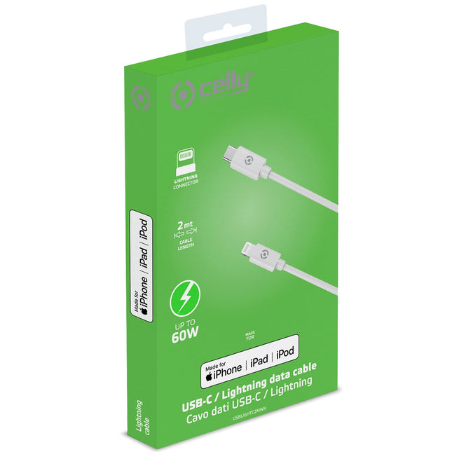 USB-C - Lightning cable 60W MFI 2m