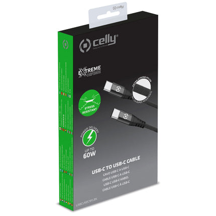 USB-C - USB-C Cable Nylon USB-PD 60W 1m