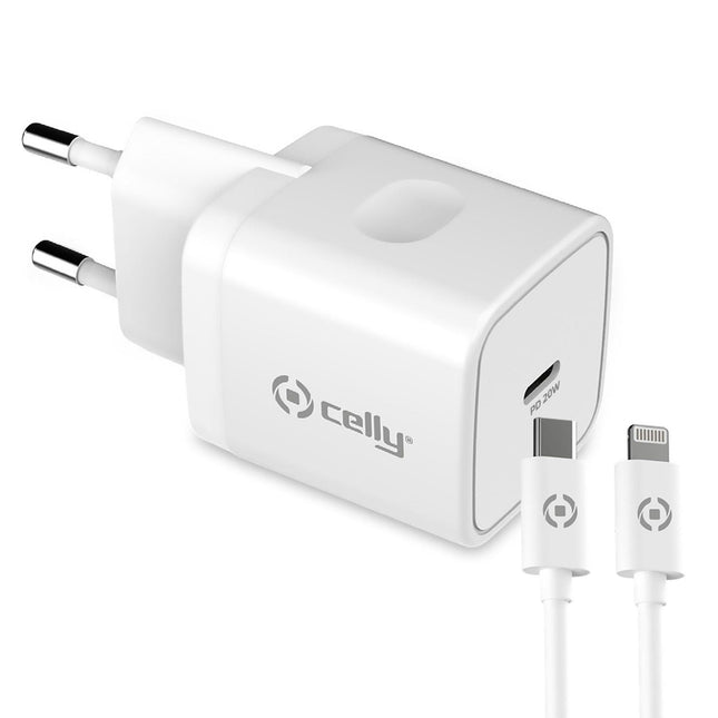 USB charger USB-C PD 20W + Lightning cable