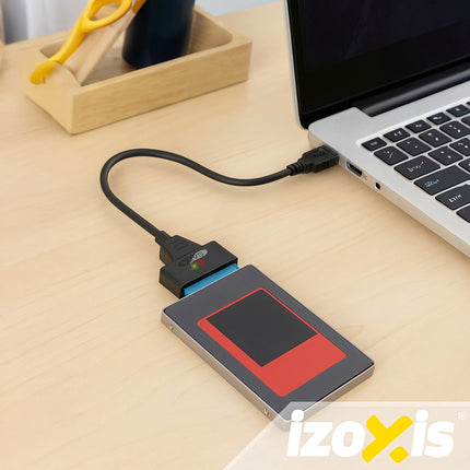 USB uz SATA 3.0 adapteris, 2,5 collu HDD/SSD, Plug & Play