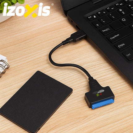 USB uz SATA 3.0 adapteris, 2,5 collu HDD/SSD, Plug & Play