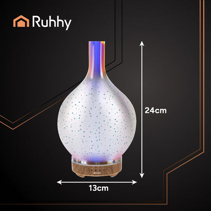 Ultraskaņas aromātu difuzors-mitrinātājs, 200ml, LED gaismas