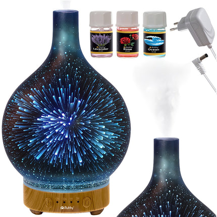 Ultraskaņas aromātu difuzors-mitrinātājs, 200ml, LED gaismas