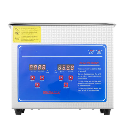 Ultrasonic Cleaner 2.85L, Digital Timer, Heater, 40kHz
