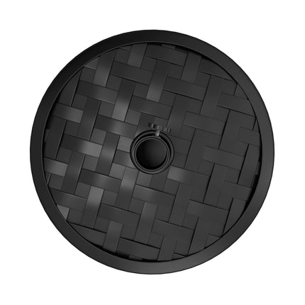 Lietussarga pamatne, HDPE ar betonu, piemērota 32-48 mm stabiem