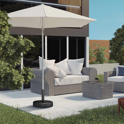 Lietussarga pamatne, HDPE ar betonu, piemērota 32-48 mm stabiem