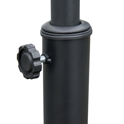 Lietussarga statīvs, saulessarga pamatne, 25 kg, tērauds + cements, melns 49 x 37 cm