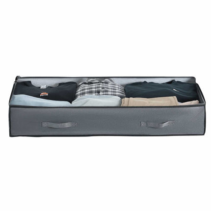 Under Bed Storage Containers, Clear Lids, 90L, 4-Pack