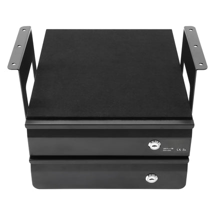 Under Desk Drawer, 13-Inch Wide, Lockable 2-Tier Steel
