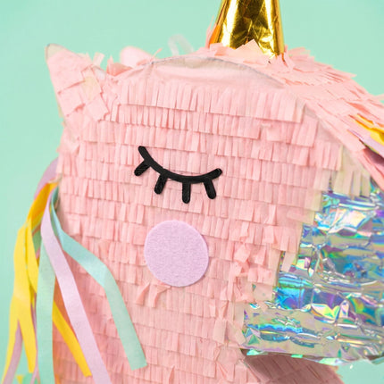 Unicorn Piñata Set – Stick And Blindfold Mask