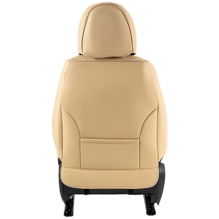 Universal Car Seat Covers, 6-Piece Faux Leather, Airbag Compatible