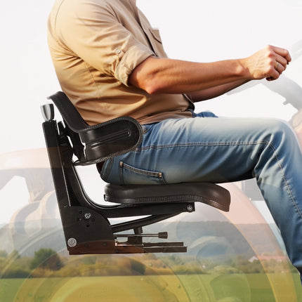 Universal Forklift Suspension Seat, Waterproof, Adjustable Back