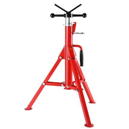 V-Head Pipe Stand, 2500 lb, 28–52 in Adjustable Steel