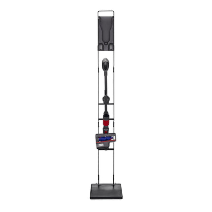 Vacuum Stand with Wheels, Steel Base, 4 Hooks