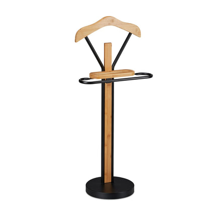 Valet Stand - bambusa un tērauda uzvalku organizators