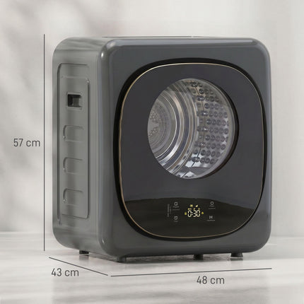 Ventilācijas tipa veļas žāvētājs, 4 kg kompakts, 5 režīmi, taimeris
