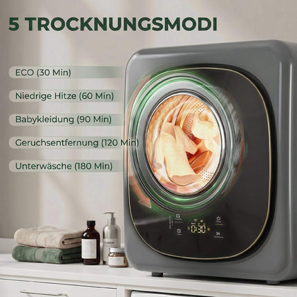 Ventilācijas tipa veļas žāvētājs, 4 kg kompakts, 5 režīmi, taimeris